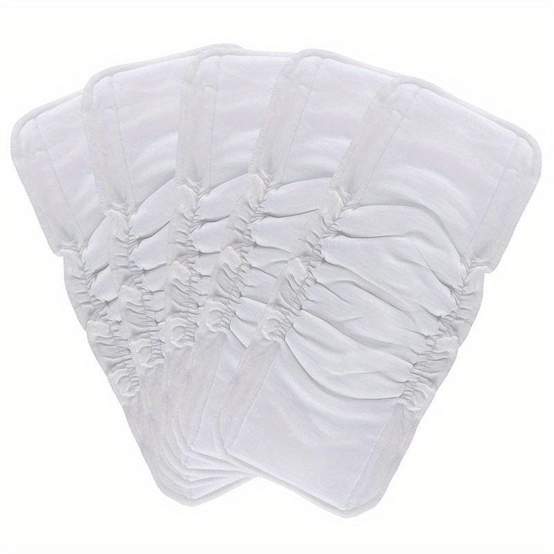 5pcs Bamboo Cotton Cloth Diaper Inserts 5 Layers