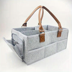 Felt Diaper Bag Storage Bag Travel Hand held Mommy Mother And B