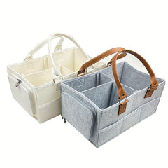 Felt Diaper Bag Storage Bag Travel Hand held Mommy Mother And B