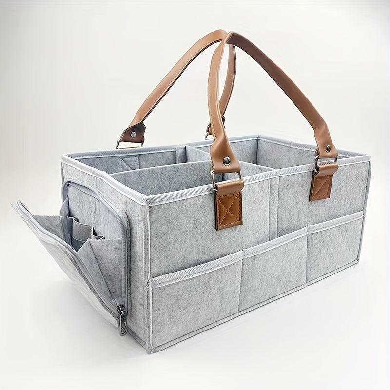 Felt Diaper Bag Storage Bag Travel Hand held Mommy Mother And B