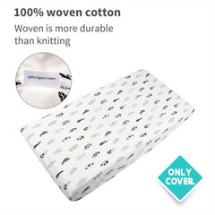 Organic Cotton Baby Changing Pad Cover Soft Light