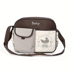 Cartoon Bear Stroller Pattern Mommy Bag Waterproof Large Capacity