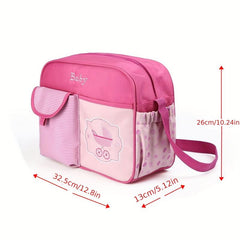 Cartoon Bear Stroller Pattern Mommy Bag Waterproof Large Capacity