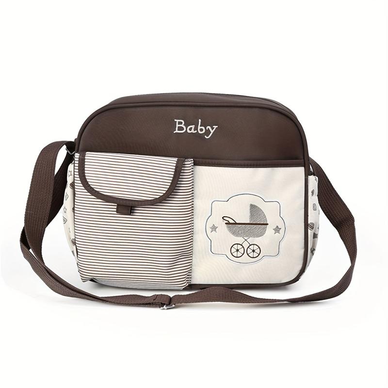 Cartoon Bear Stroller Pattern Mommy Bag Waterproof Large Capacity