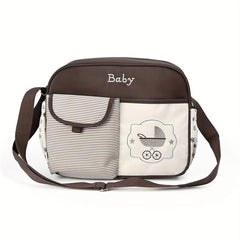 Cartoon Bear Stroller Pattern Mommy Bag Waterproof Large Capacity