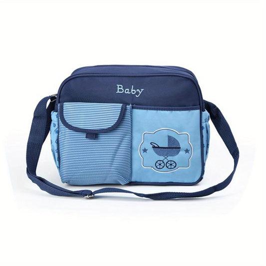Cartoon Bear Stroller Pattern Mommy Bag Waterproof Large Capacity