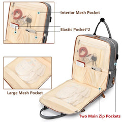 Waterproof Diaper Bag Backpack Large Capacity with Stroller Strap