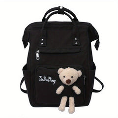 Large Capacity Mommy Bag Backpack with Bear Design