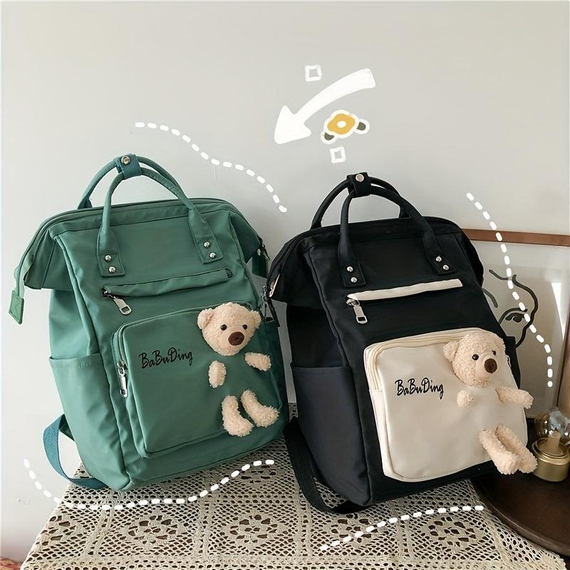 Large Capacity Mommy Bag Backpack with Bear Design