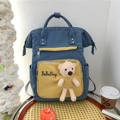 Large Capacity Mommy Bag Backpack with Bear Design