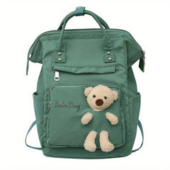 Large Capacity Mommy Bag Backpack with Bear Design