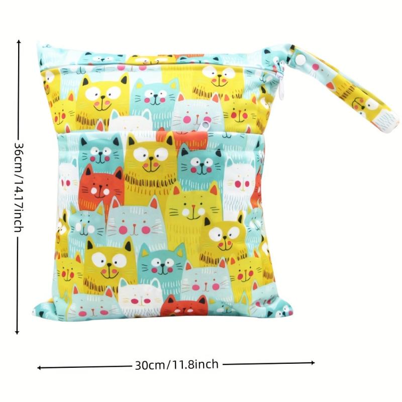 Reusable Wet Dry Bag Cloth Diapers Breast Pump Pool Gym Stroller