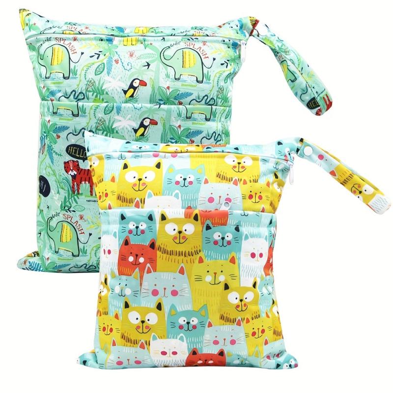 Reusable Wet Dry Bag Cloth Diapers Breast Pump Pool Gym Stroller