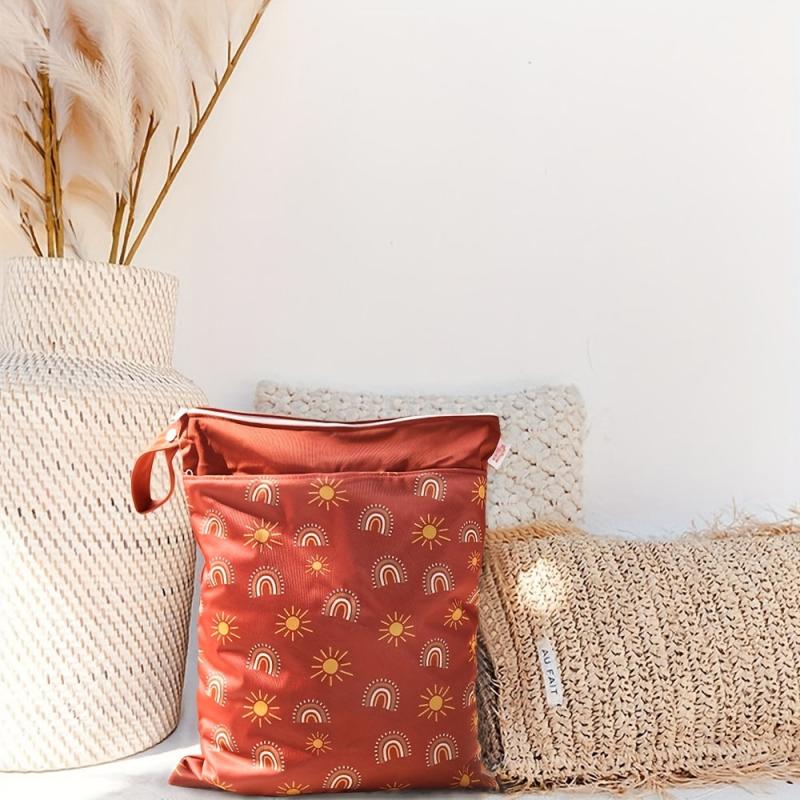Printed Waterproof Mommy Bag Beach Bag Travel Storage