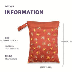 Printed Waterproof Mommy Bag Beach Bag Travel Storage