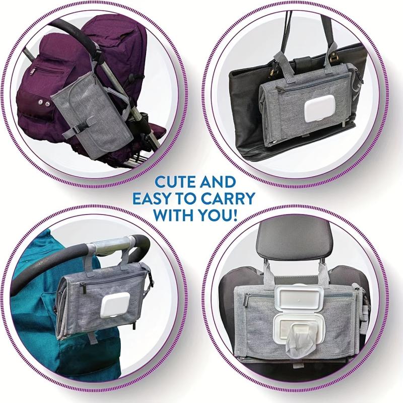 Portable Diaper Pad Waterproof Bag Stroller Bag