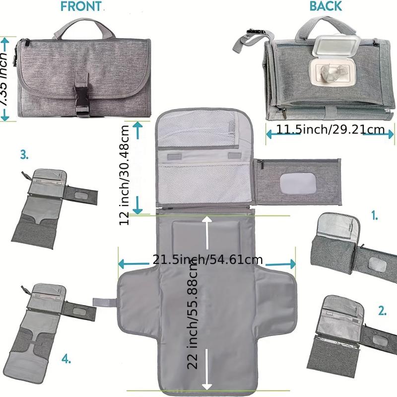 Portable Diaper Pad Waterproof Bag Stroller Bag