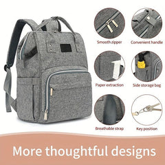 Stylish & Durable Backpack Diaper Bag Large Capacity & Waterproof