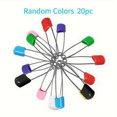 Random Colors Diaper Pins 2in Heavy Duty Stainless Steel Baby Safety Pins