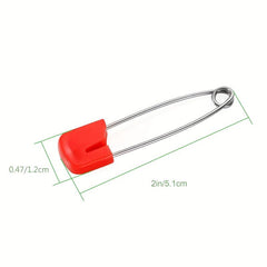 Random Colors Diaper Pins 2in Heavy Duty Stainless Steel Baby Safety Pins
