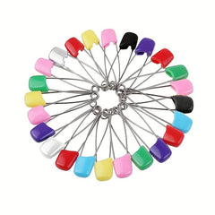 Random Colors Diaper Pins 2in Heavy Duty Stainless Steel Baby Safety Pins