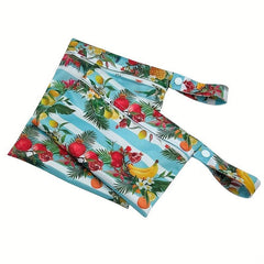 2pcs Fruit Print Waterproof Diaper Bag Washable Travel Bag
