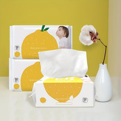 100pcs Baby Cotton Soft Wipes, Skin Friendly, Wet & Dry Use