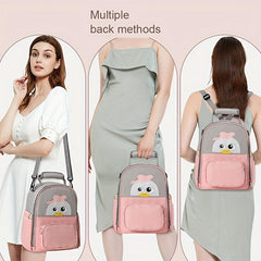 Functional Mommy Bag Lightweight Shoulder Backpack For Mother And Baby