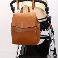 Stylish PU Mommy Bag Waterproof Shoulder Bag Large Capacity