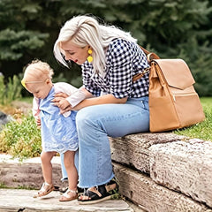 Stylish PU Mommy Bag Waterproof Shoulder Bag Large Capacity