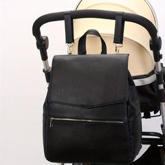 Stylish PU Mommy Bag Waterproof Shoulder Bag Large Capacity