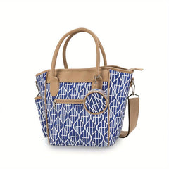 Multifunctional Mommy Bag with Printed Pattern for Mother and Baby Travel