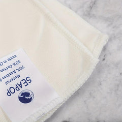 4pcs Bamboo Cotton Reusable Cloth Diaper Inserts Absorbent Liners