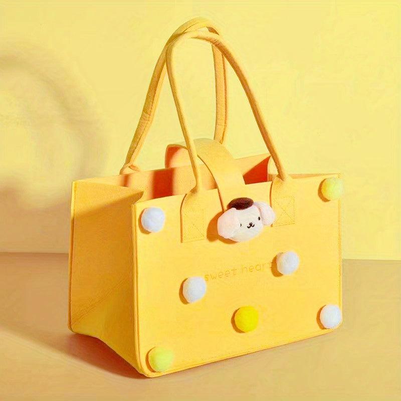 Baby Full Moon Gift Felt Tote Bag - 29.97 x 20.07 x 18.03cm