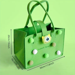 Baby Full Moon Gift Felt Tote Bag - 29.97 x 20.07 x 18.03cm