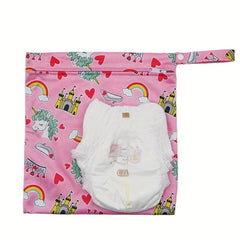 Unicorn Print Wet Bag 27x30cm