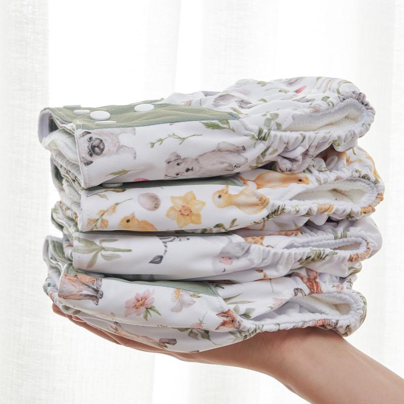 Baby Diaper Set with Inserts & Wet Dry Bag 3-15KG