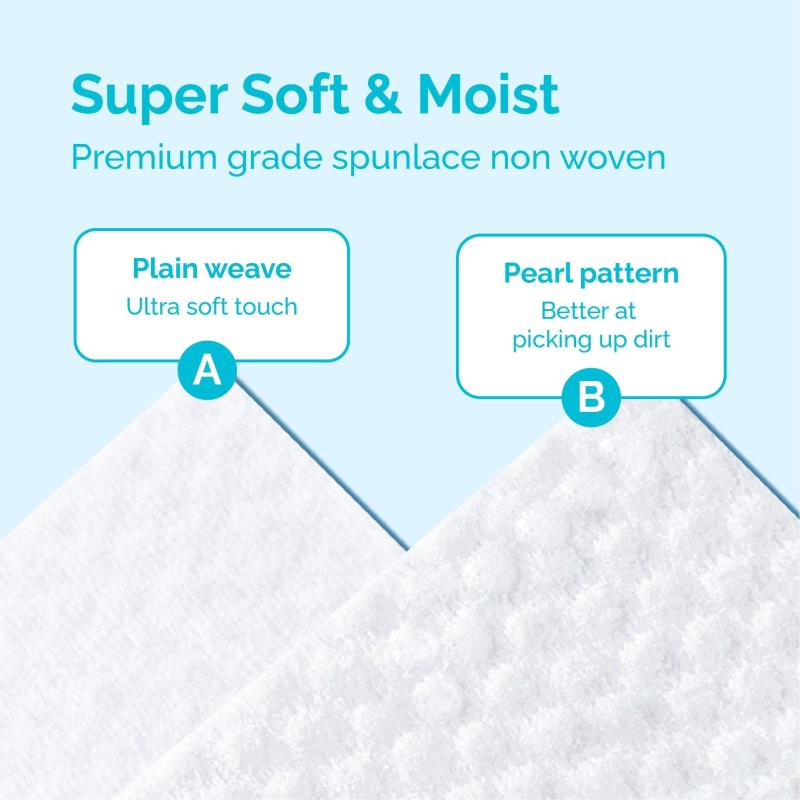 Hoppi Baby Wipes 20 Wipes X 5 Packs Sensitive Skin Unscented Water Wipes