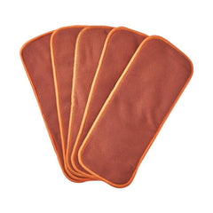 5pcs Coffee Fiber Diaper Pads 4 Layer Cloth Diaper Washable & Insert Washable