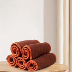 5pcs Coffee Fiber Diaper Pads 4 Layer Cloth Diaper Washable & Insert Washable