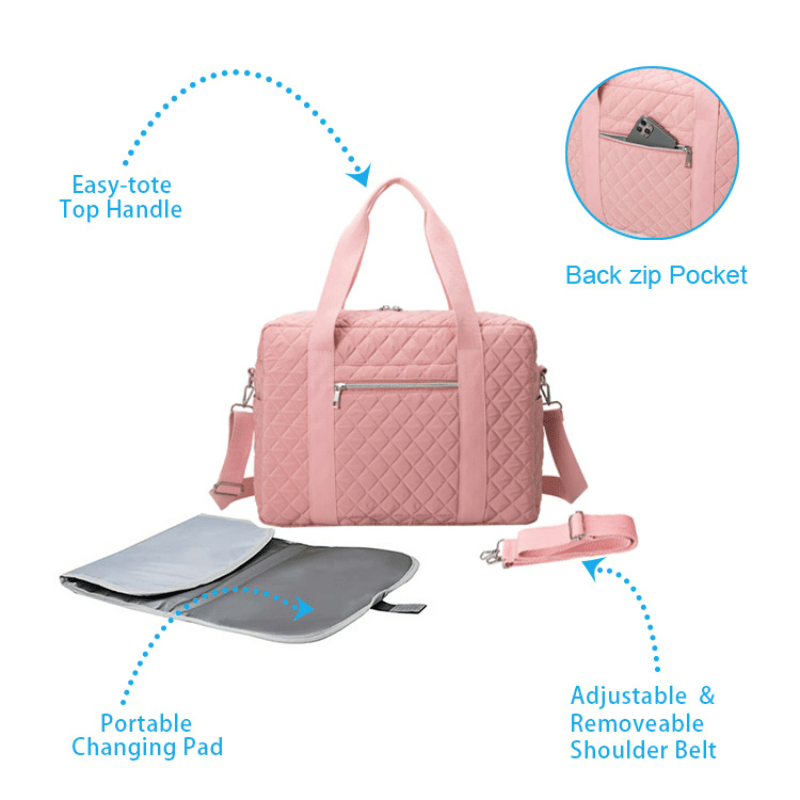 Diaper Bag Backpack with Portable Changing Pad Mat