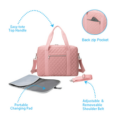 Diaper Bag Backpack with Portable Changing Pad Mat