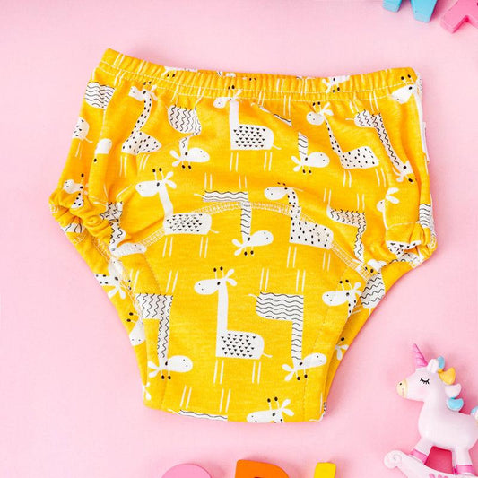 Family Animal Printed Cotton Baby Night Nappy Panties