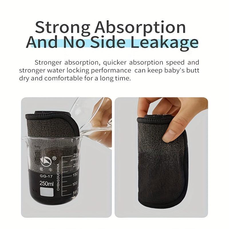 2 PCS 5 Layers Charcoal Bamboo Insert Washable Diaper Insert