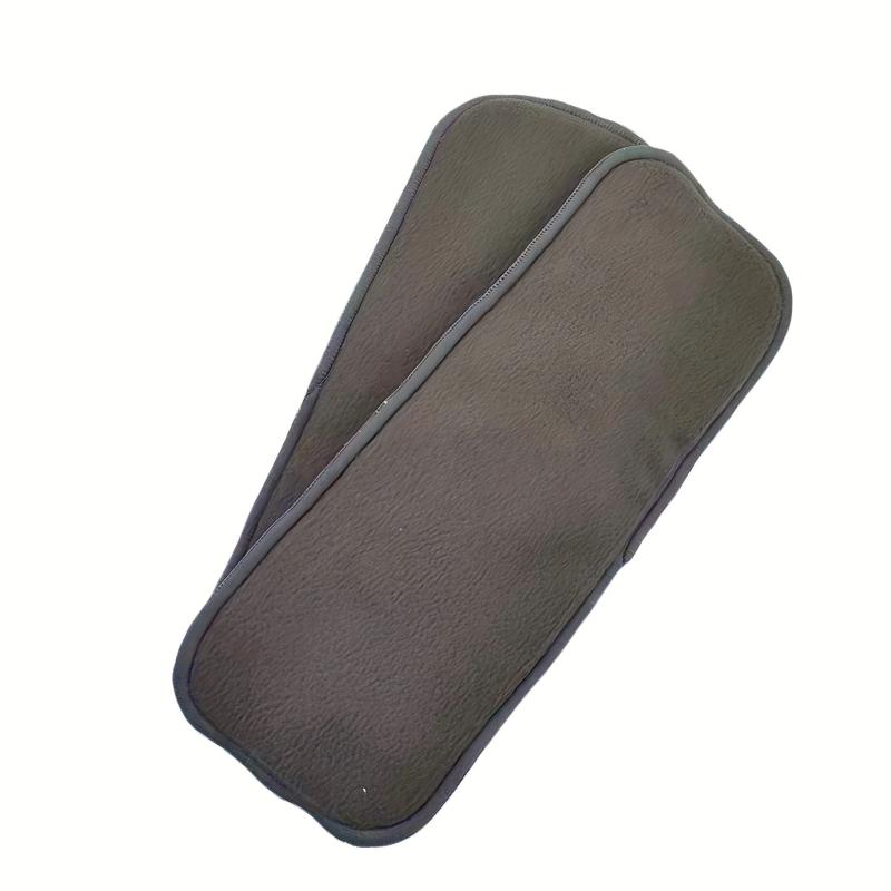 2 PCS 5 Layers Charcoal Bamboo Insert Washable Diaper Insert