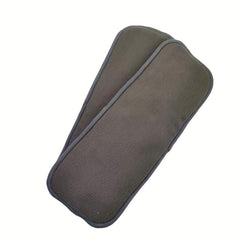 2 PCS 5 Layers Charcoal Bamboo Insert Washable Diaper Insert