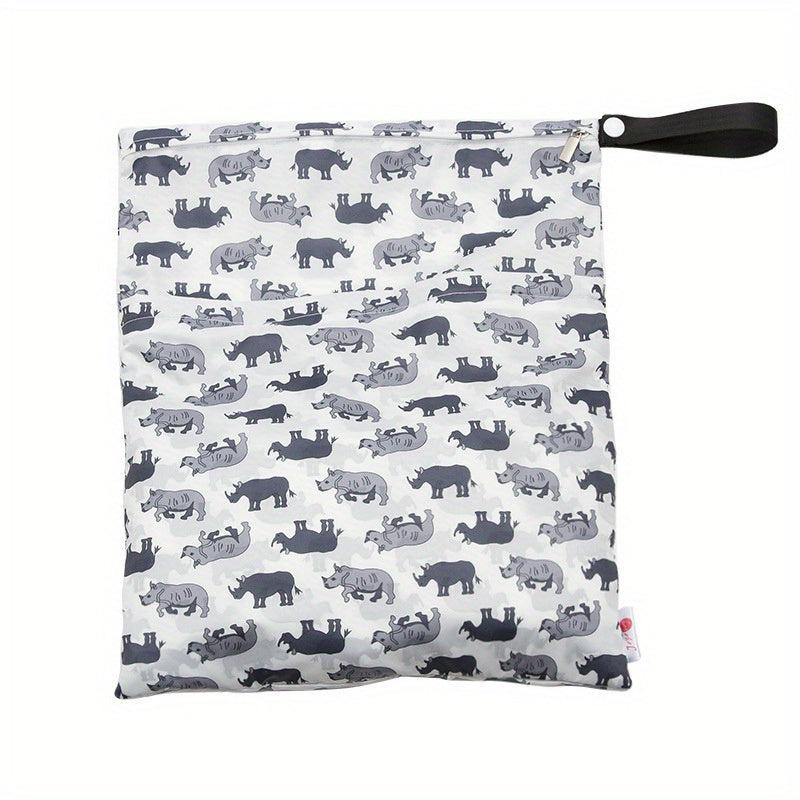 15x12in Reusable Wet & Dry Bag for Baby Diapers Clothes Yoga Toiletries