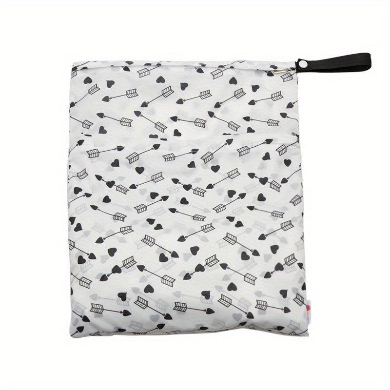15x12in Reusable Wet & Dry Bag for Baby Diapers Clothes Yoga Toiletries
