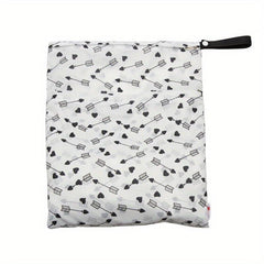 15x12in Reusable Wet & Dry Bag for Baby Diapers Clothes Yoga Toiletries