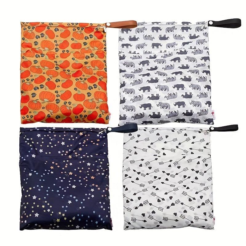 15x12in Reusable Wet & Dry Bag for Baby Diapers Clothes Yoga Toiletries